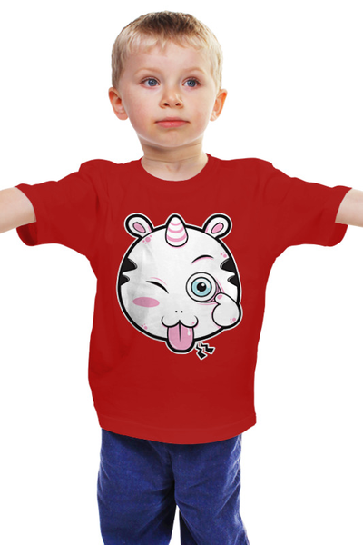 Заказать детскую футболку в Москве. Детская футболка классическая унисекс Единорог (Unicorn) от nadegda - готовые дизайны и нанесение принтов.