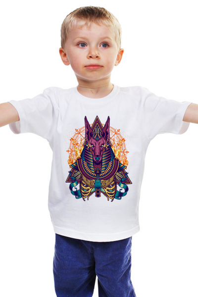 Заказать детскую футболку в Москве. Детская футболка классическая унисекс ☥Анубис☥ от balden - готовые дизайны и нанесение принтов.