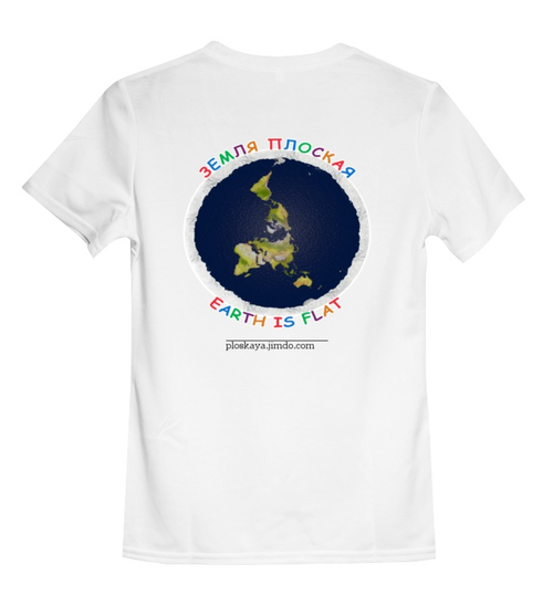 Заказать детскую футболку в Москве. Детская футболка классическая унисекс "Плоская Земля" от Кирилл Шатилов - готовые дизайны и нанесение принтов.