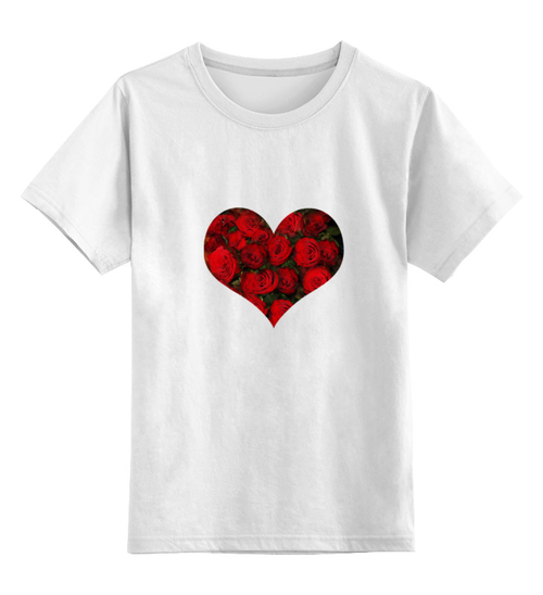 Заказать детскую футболку в Москве. Детская футболка классическая унисекс Любовь... от Елена  - готовые дизайны и нанесение принтов.