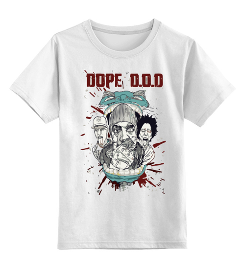 Заказать детскую футболку в Москве. Детская футболка классическая унисекс Dope D.O.D от denis01001 - готовые дизайны и нанесение принтов.