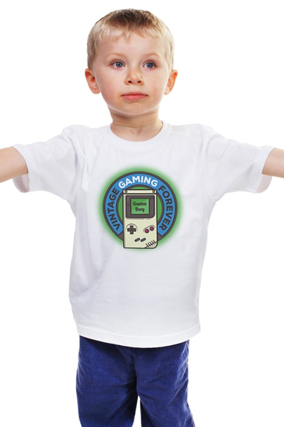 Заказать детскую футболку в Москве. Детская футболка классическая унисекс GameBoy от Мурад Мокран - готовые дизайны и нанесение принтов.