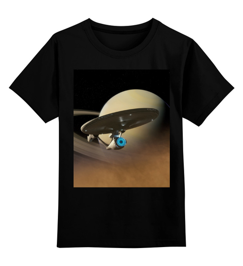 Заказать детскую футболку в Москве. Детская футболка классическая унисекс Космос от Violet - готовые дизайны и нанесение принтов.