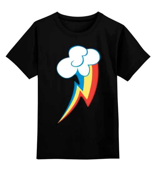 Заказать детскую футболку в Москве. Детская футболка классическая унисекс Rainbow Dash Cutie Mark от buzz - готовые дизайны и нанесение принтов.