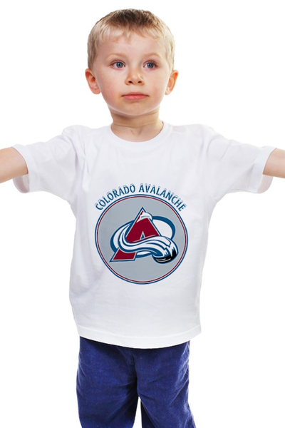 Заказать детскую футболку в Москве. Детская футболка классическая унисекс Колорадо Эвеланш от kspsshop - готовые дизайны и нанесение принтов.
