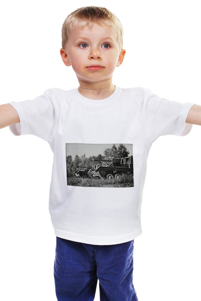 Заказать детскую футболку в Москве. Детская футболка классическая унисекс Утро перед боем от 196665175@mail.ru - готовые дизайны и нанесение принтов.