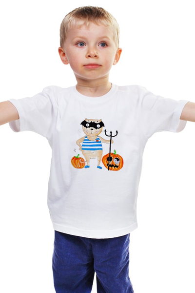 Заказать детскую футболку в Москве. Детская футболка классическая унисекс Совсем не страшно от galkagalka - готовые дизайны и нанесение принтов.