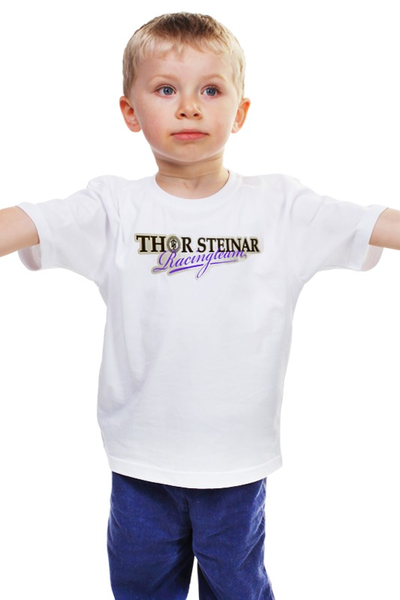 Заказать детскую футболку в Москве. Детская футболка классическая унисекс Thor Steinar Brand от Leichenwagen - готовые дизайны и нанесение принтов.