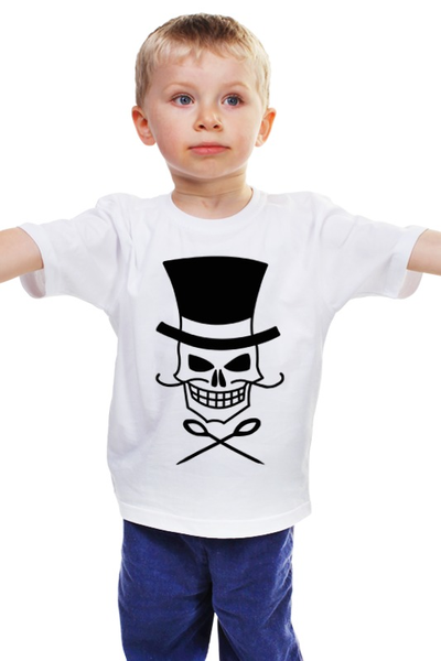 Заказать детскую футболку в Москве. Детская футболка классическая унисекс Череп от fanart - готовые дизайны и нанесение принтов.