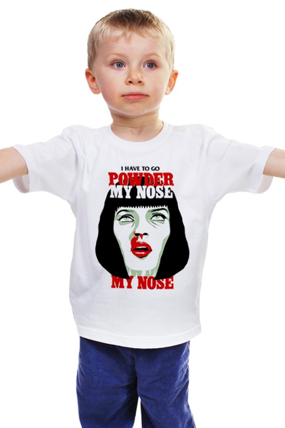 Заказать детскую футболку в Москве. Детская футболка классическая унисекс Миа Уоллес от printik - готовые дизайны и нанесение принтов.