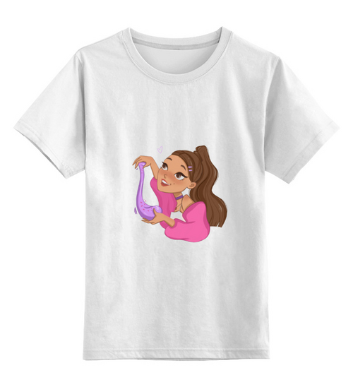 Заказать детскую футболку в Москве. Детская футболка классическая унисекс Ариана Гранде от Hop Shop - готовые дизайны и нанесение принтов.