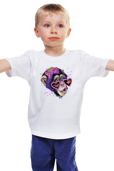 Заказать детскую футболку в Москве. Детская футболка классическая унисекс Art Monkey 2016 от Savara - готовые дизайны и нанесение принтов.