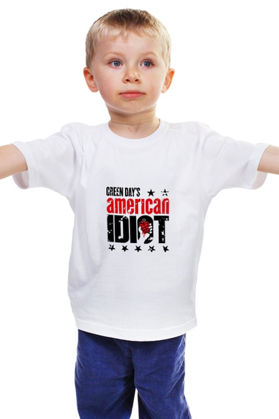 Заказать детскую футболку в Москве. Детская футболка классическая унисекс AMERICA от gent777 - готовые дизайны и нанесение принтов.
