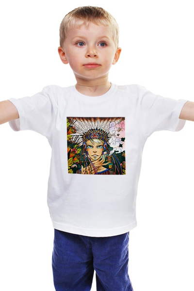 Заказать детскую футболку в Москве. Детская футболка классическая унисекс Navaho tribe Navaho tribe от enzo - готовые дизайны и нанесение принтов.