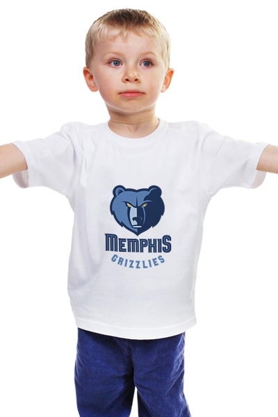 Заказать детскую футболку в Москве. Детская футболка классическая унисекс Memphis Grizzlies от BURNSHIRTS - готовые дизайны и нанесение принтов.