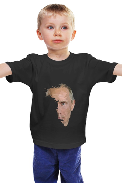 Заказать детскую футболку в Москве. Детская футболка классическая унисекс Путин от Саша Букина - готовые дизайны и нанесение принтов.