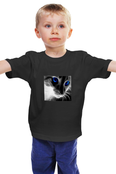 Заказать детскую футболку в Москве. Детская футболка классическая унисекс тема кошки от tigrana09@rambler.ru - готовые дизайны и нанесение принтов.