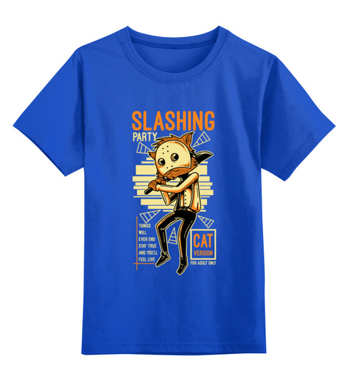 Заказать детскую футболку в Москве. Детская футболка классическая унисекс ✱ SLASHING ✱ от balden - готовые дизайны и нанесение принтов.