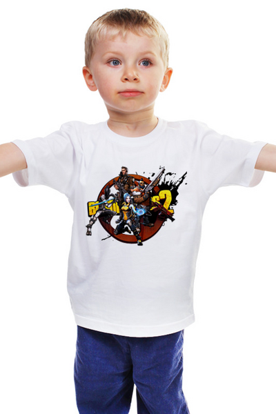 Заказать детскую футболку в Москве. Детская футболка классическая унисекс BORDERLANDS от robus - готовые дизайны и нанесение принтов.