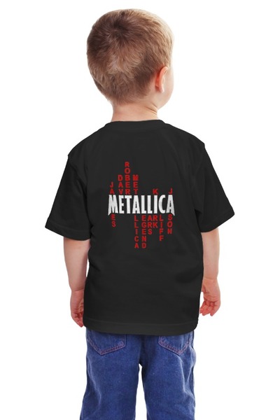 Заказать детскую футболку в Москве. Детская футболка классическая унисекс Metallica от prokop7 - готовые дизайны и нанесение принтов.