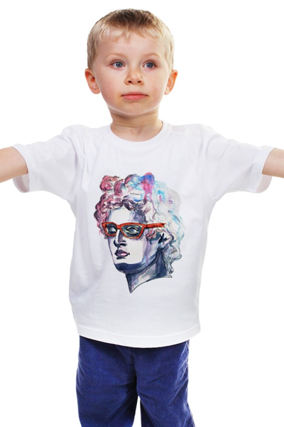 Заказать детскую футболку в Москве. Детская футболка классическая унисекс Apollo от arishap - готовые дизайны и нанесение принтов.