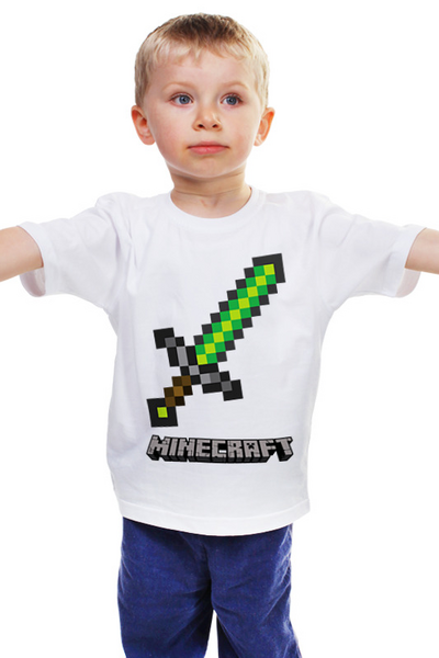Заказать детскую футболку в Москве. Детская футболка классическая унисекс MINECRAFT от weeert - готовые дизайны и нанесение принтов.