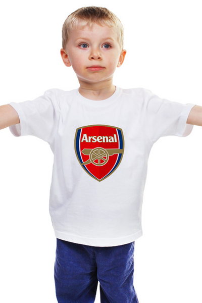 Заказать детскую футболку в Москве. Детская футболка классическая унисекс  Arsenal от THE_NISE  - готовые дизайны и нанесение принтов.
