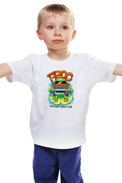 Заказать детскую футболку в Москве. Детская футболка классическая унисекс AvtoFroc от T-shirt print  - готовые дизайны и нанесение принтов.