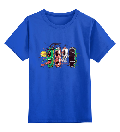 Заказать детскую футболку в Москве. Детская футболка классическая унисекс Зомби от ПРИНТЫ ПЕЧАТЬ  - готовые дизайны и нанесение принтов.