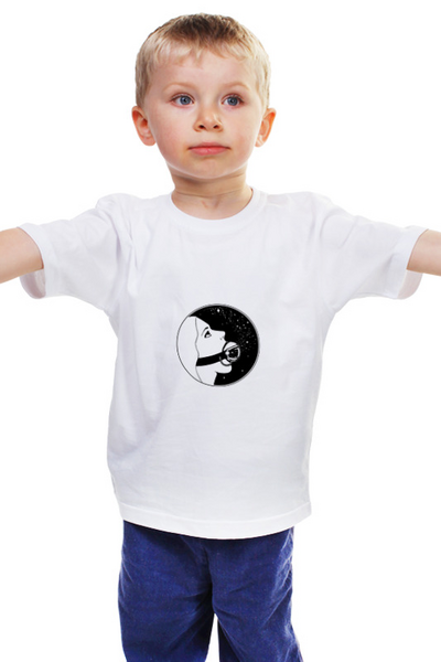 Заказать детскую футболку в Москве. Детская футболка классическая унисекс In Space от Max Movko - готовые дизайны и нанесение принтов.