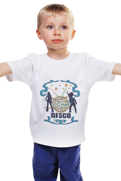Заказать детскую футболку в Москве. Детская футболка классическая унисекс Диско от valezar - готовые дизайны и нанесение принтов.