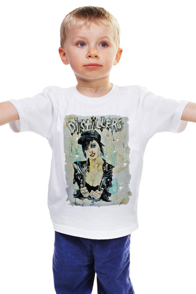 Заказать детскую футболку в Москве. Детская футболка классическая унисекс Distillers от roxy - готовые дизайны и нанесение принтов.