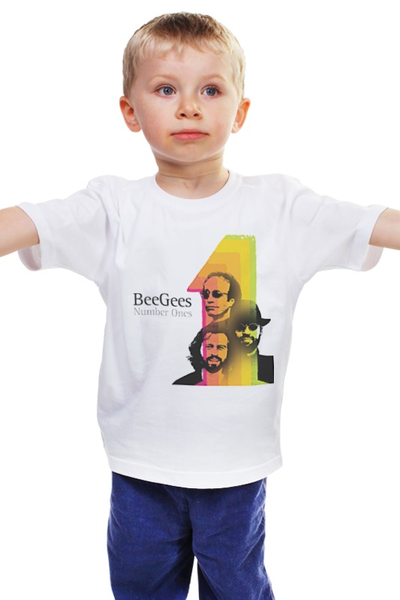 Заказать детскую футболку в Москве. Детская футболка классическая унисекс BeeGees \ БиДжис от KinoArt - готовые дизайны и нанесение принтов.