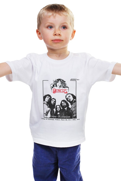 Заказать детскую футболку в Москве. Детская футболка классическая унисекс Genesis от Fedor - готовые дизайны и нанесение принтов.