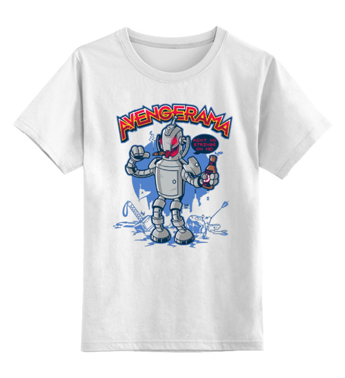 Заказать детскую футболку в Москве. Детская футболка классическая унисекс Робот хулиган от ПРИНТЫ ПЕЧАТЬ  - готовые дизайны и нанесение принтов.