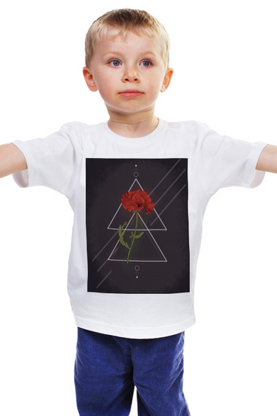 Заказать детскую футболку в Москве. Детская футболка классическая унисекс Papaver от Дана Столыпина - готовые дизайны и нанесение принтов.