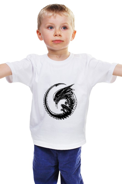 Заказать детскую футболку в Москве. Детская футболка классическая унисекс Инопланетный эмбрион от YellowCloverShop - готовые дизайны и нанесение принтов.