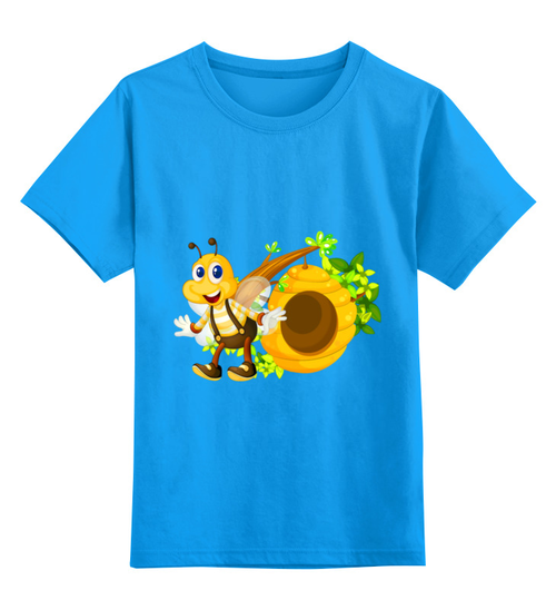 Заказать детскую футболку в Москве. Детская футболка классическая унисекс Пчелка от ПРИНТЫ ПЕЧАТЬ  - готовые дизайны и нанесение принтов.