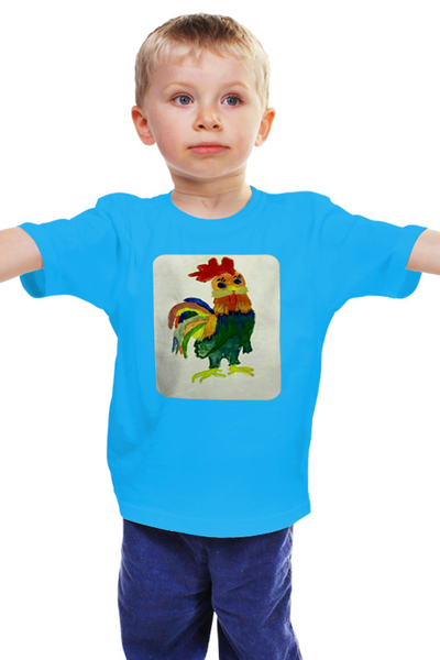 Заказать детскую футболку в Москве. Детская футболка классическая унисекс Петушок от mrs-snit@yandex.ru - готовые дизайны и нанесение принтов.