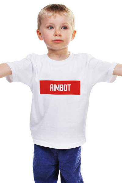 Заказать детскую футболку в Москве. Детская футболка классическая унисекс Aimbot от THE_NISE  - готовые дизайны и нанесение принтов.