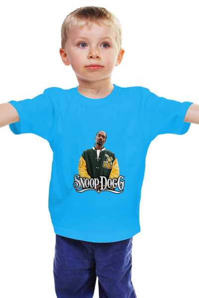 Заказать детскую футболку в Москве. Детская футболка классическая унисекс Snoop Dogg от wenabase - готовые дизайны и нанесение принтов.