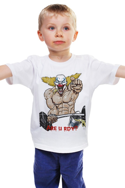 Заказать детскую футболку в Москве. Детская футболка классическая унисекс Clown the Pukie от dmitriy26rus - готовые дизайны и нанесение принтов.