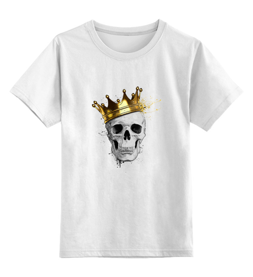 Заказать детскую футболку в Москве. Детская футболка классическая унисекс король  от THE_NISE  - готовые дизайны и нанесение принтов.