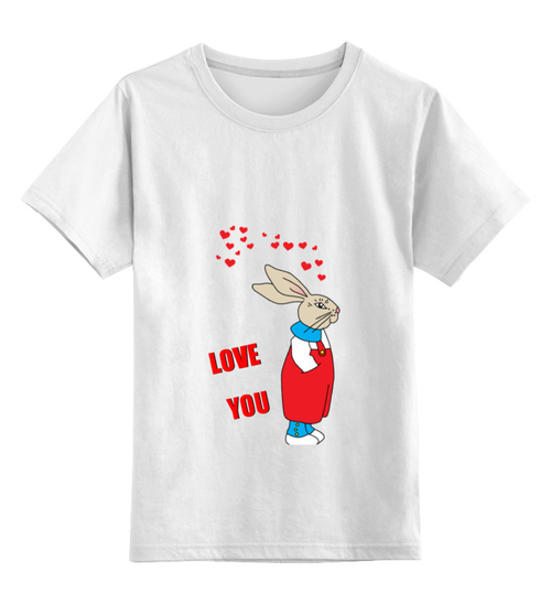 Заказать детскую футболку в Москве. Детская футболка классическая унисекс Rabbit_man от Printio - готовые дизайны и нанесение принтов.