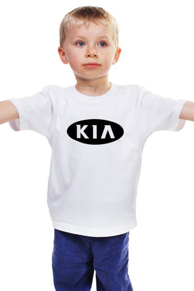Заказать детскую футболку в Москве. Детская футболка классическая унисекс KIA   от DESIGNER   - готовые дизайны и нанесение принтов.