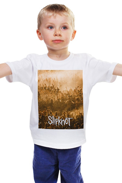 Заказать детскую футболку в Москве. Детская футболка классическая унисекс Slipknot от Vladec11 - готовые дизайны и нанесение принтов.