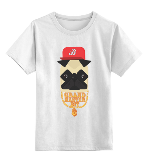 Заказать детскую футболку в Москве. Детская футболка классическая унисекс Grand Master Bit от dyzel1 - готовые дизайны и нанесение принтов.