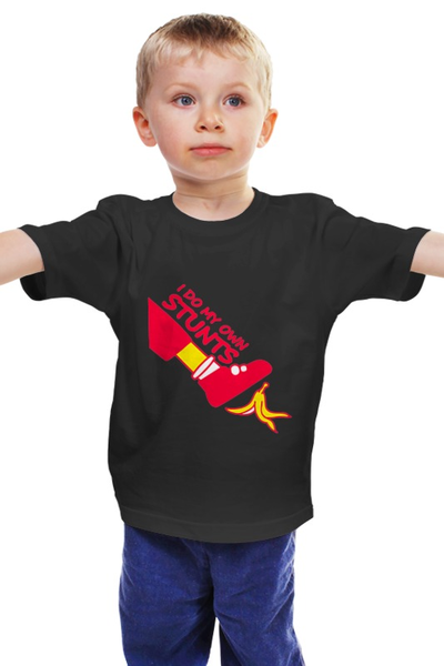 Заказать детскую футболку в Москве. Детская футболка классическая унисекс Я делаю свои собственные трюки от Yaroslava - готовые дизайны и нанесение принтов.