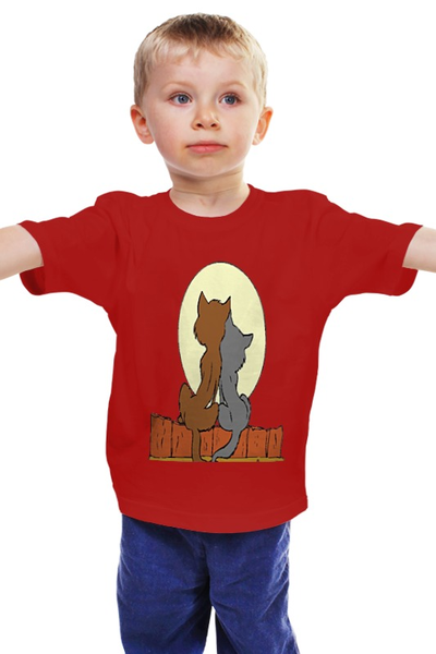 Заказать детскую футболку в Москве. Детская футболка классическая унисекс Cats от Weed Stuff`a - готовые дизайны и нанесение принтов.