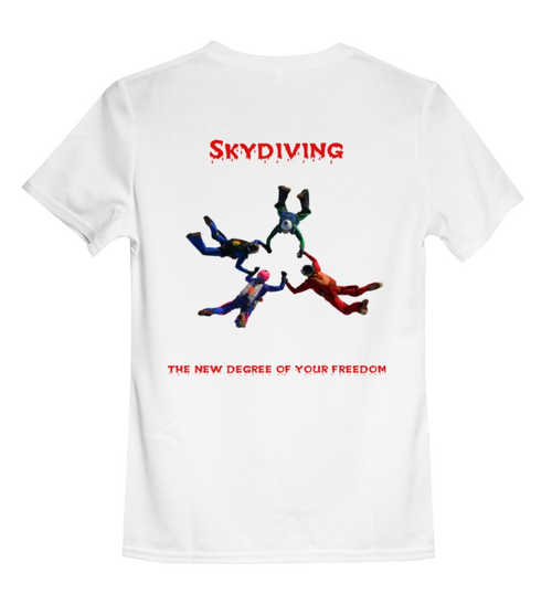 Заказать детскую футболку в Москве. Детская футболка классическая унисекс Skydive от aamelin@list.ru - готовые дизайны и нанесение принтов.